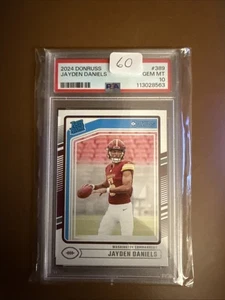 2024 Donruss Jayden Daniels RC Rated Rookie #389 Commanders PSA 10 GEM - Picture 1 of 2