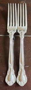 Gorham Sterling Silver 2 Dinner Place Forks Chantilly Pattern 7” - Picture 1 of 2