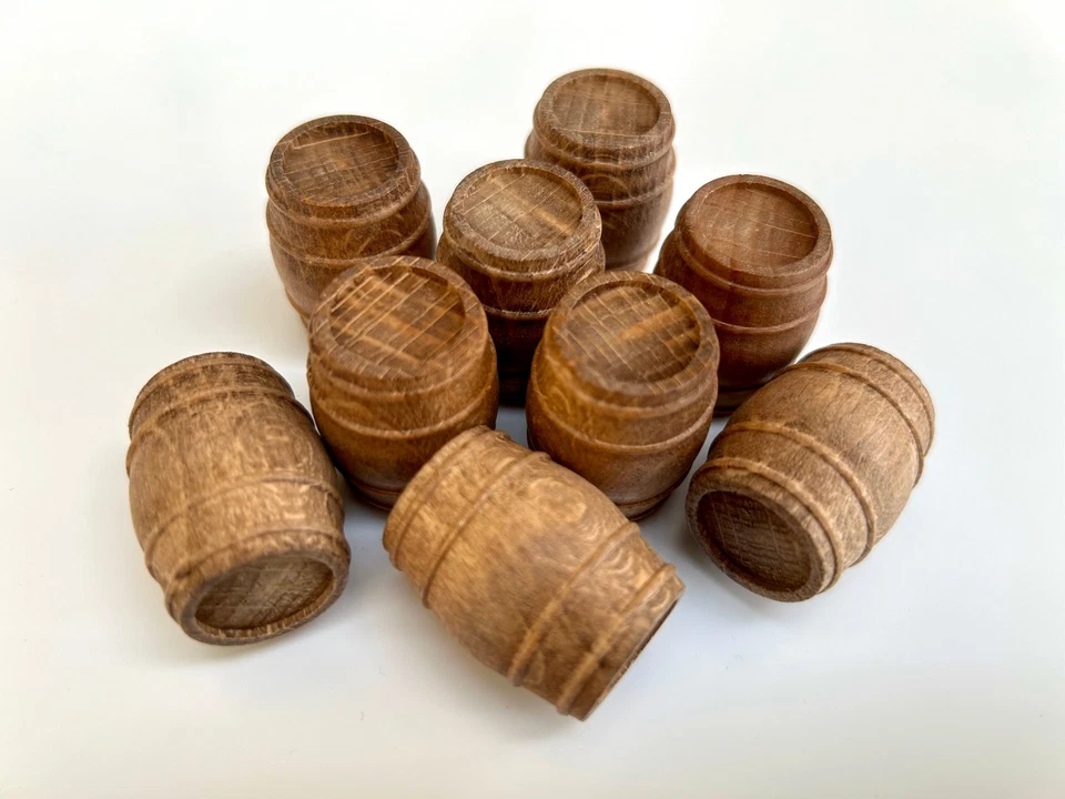 Mantua Modell, Nussbaum Fässer, 15x17mm Art. 32350 Set 5 Stück - Bild 1 von 1