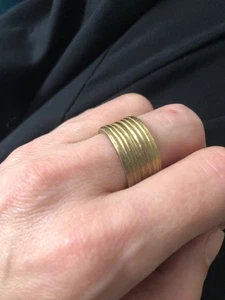 Biche de Bere Ring⭐️Antik look⭐️Vintage Designer Ring Paris⭐️Gr. 58⭐️ - Bild 1 von 8