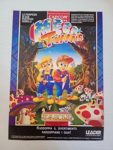 Mega Twins Pubblicità Commodore Amiga 1991 Italian Magazine Advertising 29x21 cm - Picture 1 of 2