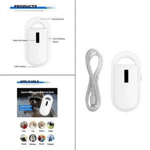 Microchip Reader RFID 134,2 KHz, PET ID Microchip Scanner mit Hoher Helligkeit - Bild 1 von 7