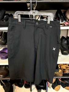 Hurley, Boy's Black Regular Shorts, Size 29 - Picture 1 of 6