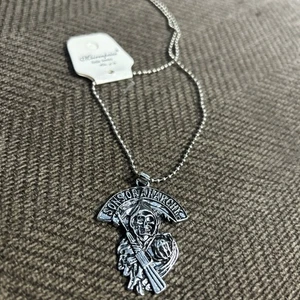 Collar Sons Of Anarchy SOA Unisex Acero Inoxidable Mujer Hombre - Imagen 1 de 5