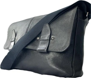 Tod'S Messenger Bag Leather Genuine Logo Plate Crossbody Button - Picture 1 of 10