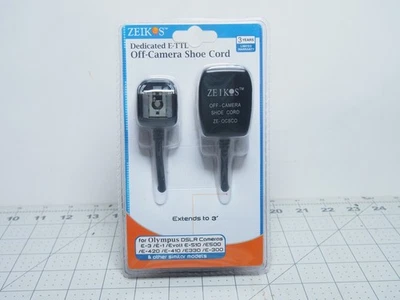 Cable zapata Zeikos dedicado E-TTL fuera de cámara para Olympus DSLR E-3 E-1 E-510 E500 Foto 1 de 4