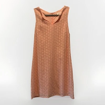 Vestido Everly Femenino Floral Detalle Ojales Coral Rosa Claro Primavera Sol Talla M Foto 1 de 4