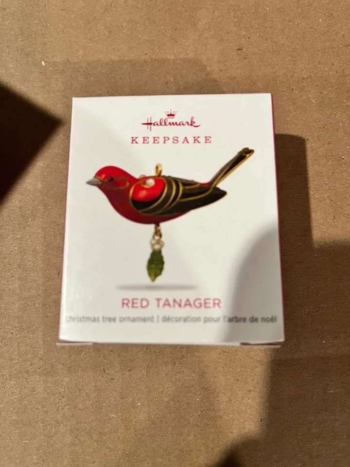 Hallmark Keepsake Ornament 2018 Red Tanager Miniature Mini Beauty of Birds - Image 1 of 1