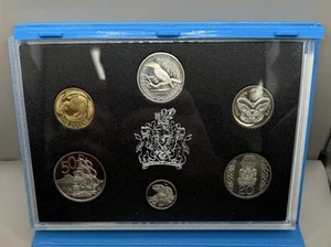 New Zealand: 1993 Proof Set with Scarce Silver Once Year Type Kingfisher $2  - Picture 1 of 19