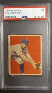 1949 Bowman - #36 Pee Wee Reese - HOF - PSA 3 VG - Picture 1 of 2