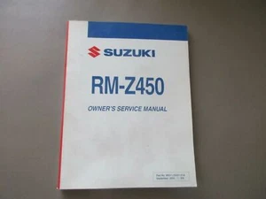 Suzuki RM-Z 450 Manual de instrucciones de mantenimiento Manual del conductor Li - Imagen 1 de 3