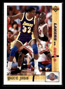 Magic vs. Jordan 1991-92 Upper Deck #34b - casi nuevo/como nuevo+ - Imagen 1 de 2