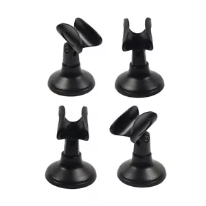 4Pcs Portable Adjustable Microphone Stands Clamp Clip Holder Base Mount UHF Mic - Picture 1 of 17