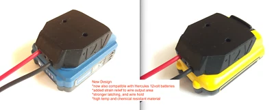 Adapter for DeWALT or Hercules 12v Max battery 12 gauge dock power connector  - Image 1 of 4