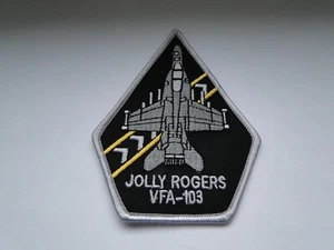 Aufnäher  US Air force  F-16  Jollyers  VFA 103   ca 11x8  cm - Picture 1 of 1