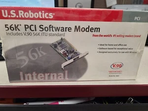 New U.S. Robotics USR5600 56K* PCI Software Modem In Orginal Package - Picture 1 of 6