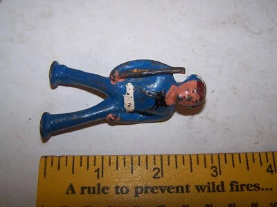Vintage Chumbo Barclay Pod Foot Soldier Homem Azul Marinho - Imagem 1 de 4
