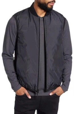 NEW Theory Regular Fit Greene Zip-Up Down Vest - Black - XL - Image 1 of 4