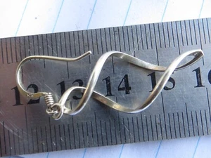 STERLING SILVER DANGLE EARRINGS - Picture 1 of 2
