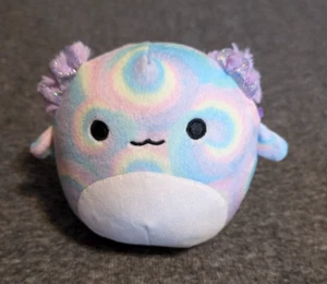 Squishmallows 5" Vivie Tye Dye Rainbow Axolotl Stuffed Plush Animal Toy Kellytoy - Picture 1 of 10
