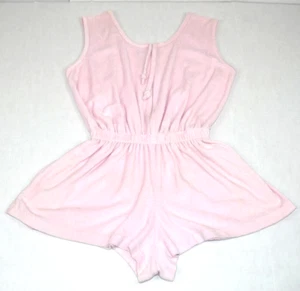 Vintage Pool Cover Jumper Granada Size M 80s Soft Pale Pink Terrycloth - Picture 1 of 13