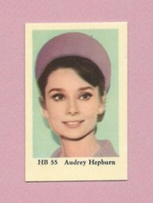 1965 Dutch Gum Card HB #55 Audrey Hepburn