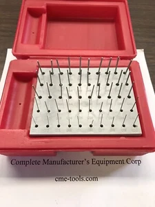 Pin Gage Set M0(-) 0.011-0.060,40 pins,-0.0002" minus accuracy #707-000-new - Picture 1 of 4
