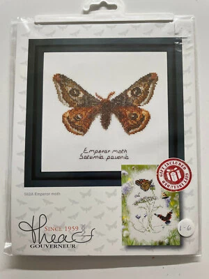 Kit de punto de cruz Thea Gouverneur EMPEROR MOTH 562A - NUEVO EN CAJA Foto 1 de 2