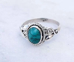 Anillo Santarosa Turquesa Plata de Ley 925 Viernes Negro Joyería MP-1329 - Imagen 1 de 9