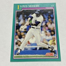 1991 Score Baseball Card #133 Lloyd Moseby Detroit Tigers
