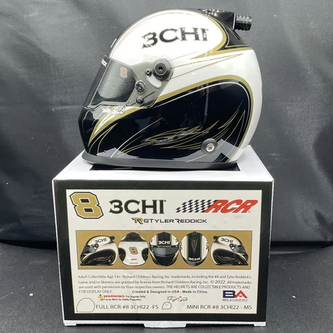 Tyler Reddick 2022 3CHI Replica NASCAR Mini Helmet - Richard Childress Racing Cover