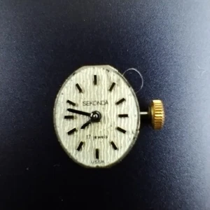 Watch Mechanism Sekonda 17 jewel Parts not working 15.2mm x 13mm USSR - Picture 1 of 6