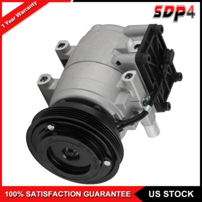 Compresor de aire acondicionado con embrague para Hyundai Elantra Tiburon 1998-2001 L4?2,0 L 9770127000 Foto 1 de 4