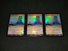 MTG 1x Darksteel rare land LP German FOIL Blinkmoth Nexus ships w/ tracking