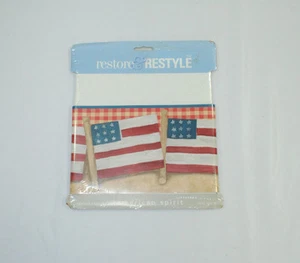 American Flag 15 Foot Prepasted Border Washable Peelable Decorative New - Picture 1 of 7
