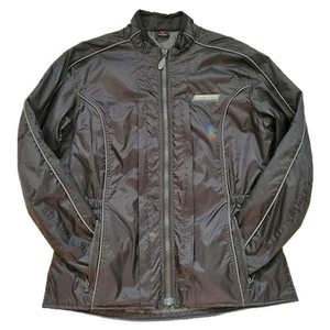 Olympia Moto Sports Black Full Zip Nylon Windbreaker / Liner M - Picture 1 of 8