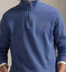 Polo Ralph Lauren Estate-Rib Half-Zip Pullover Sweater Size M New Men’s - Picture 1 of 6