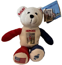 NYC Heroes Stamp Bear Plush USPS 9/11/2001 Memorial Twin Towers Never Forget