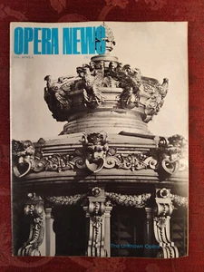 Rare METROPOLITAN OPERA NEWS December 6 1969 Paris Opera John Barbirolli - Picture 1 of 1