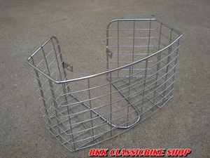 HONDA C100 C102 CA100 CM91 C50 C65 C70 C90 LEGSHIELD , FRONT COVER CHROME BASKET - Picture 1 of 10