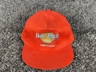 Vintage 90’s Hard Rock Cafe Amsterdam Red Trucker Hat Cap One Size Adjustable - Image 1 of 4