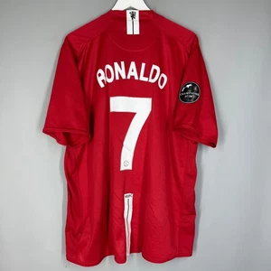 MANCHESTER UNITED 2008 2009 HOME UCL FOOTBALL SHIRT JERSEY #7 RONALDO SIZE 3XL - Picture 1 of 8