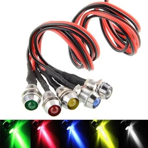 5pcs#Set 12V Car Boat LED Indicator Light Dash Dashboard Panel Sign Lamp - Picture 1 of 12