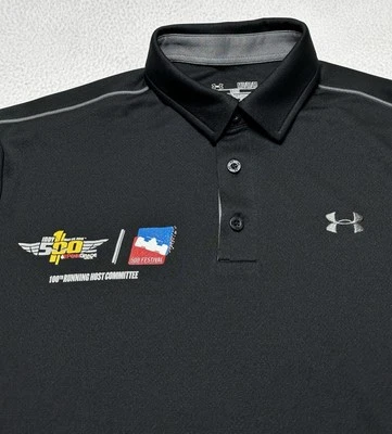 Camisa polo de golf Indy 500 Under Armour Indianapolis 500 2018 talla mediana negra Foto 1 de 4