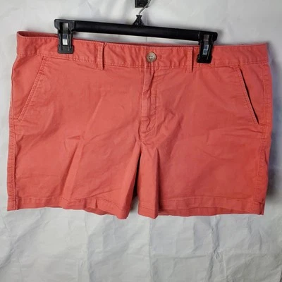 Pantalones Cortos Eddie Bauer Para Mujer 16 Rojo Elástico Leyenda Lavado Ligeramente Curvilíneo Chino Informal Foto 1 de 4