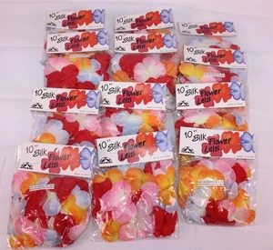 Lotto di 60 fiori di seta nuovi con scatola 10 pollici Leis - perfetti per feste e Luau - Foto 1 di 3