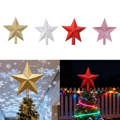 Stella per la cima dell'albero di Natale Decorazione per la cima - Immagine 1 di 2