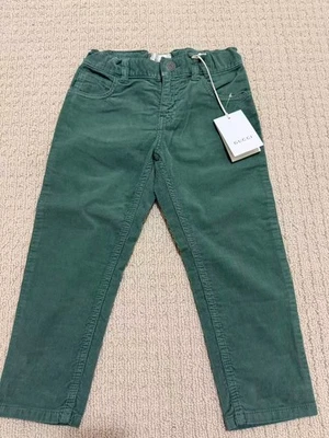 Gucci Kids Corduroy Boys Pants Size 5 Dusty Green Forest - Image 1 of 4