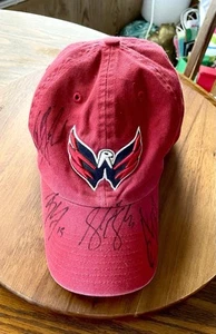 ***AUTOGRAPHED*** Washington Capitals Hat - 4 Signatures - Red - Size 7 - Picture 1 of 6