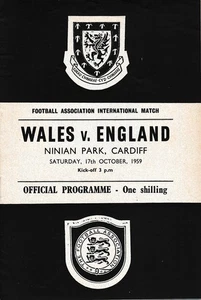 WALES v England (Home International in Cardiff) 1959 - Picture 1 of 1